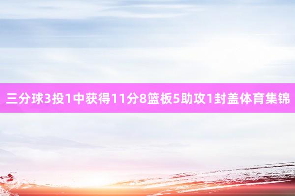 三分球3投1中获得11分8篮板5助攻1封盖体育集锦
