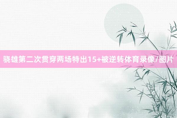 骁雄第二次贯穿两场特出15+被逆转体育录像/图片