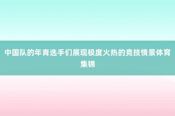 中国队的年青选手们展现极度火热的竞技情景体育集锦