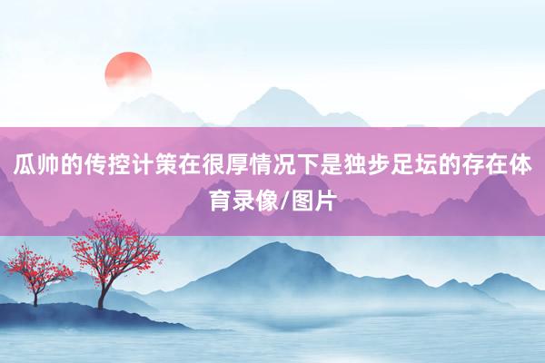瓜帅的传控计策在很厚情况下是独步足坛的存在体育录像/图片