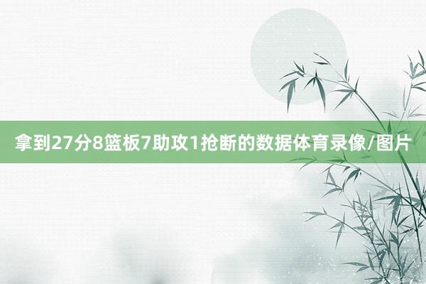 拿到27分8篮板7助攻1抢断的数据体育录像/图片