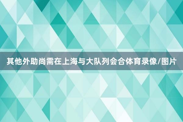 其他外助尚需在上海与大队列会合体育录像/图片