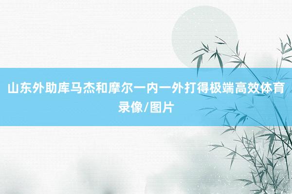 山东外助库马杰和摩尔一内一外打得极端高效体育录像/图片