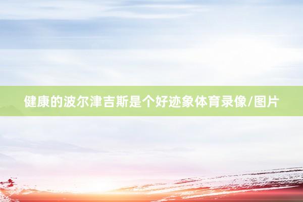健康的波尔津吉斯是个好迹象体育录像/图片
