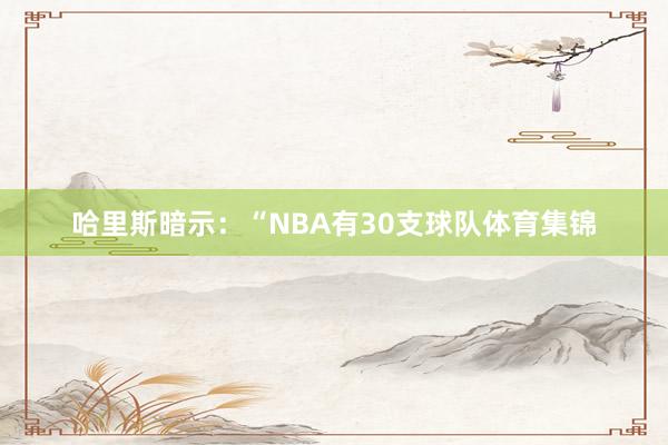 哈里斯暗示：“NBA有30支球队体育集锦