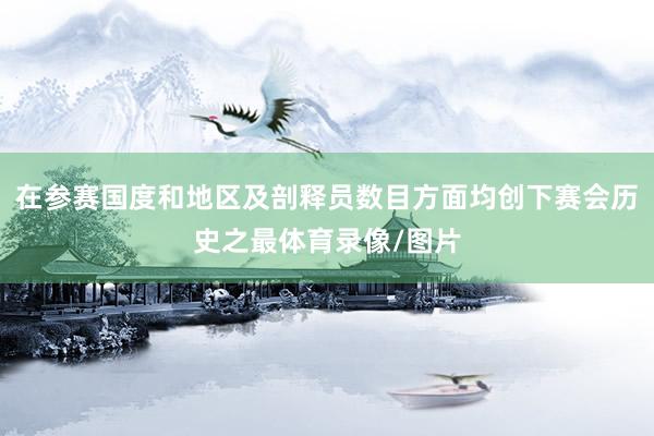 在参赛国度和地区及剖释员数目方面均创下赛会历史之最体育录像/图片