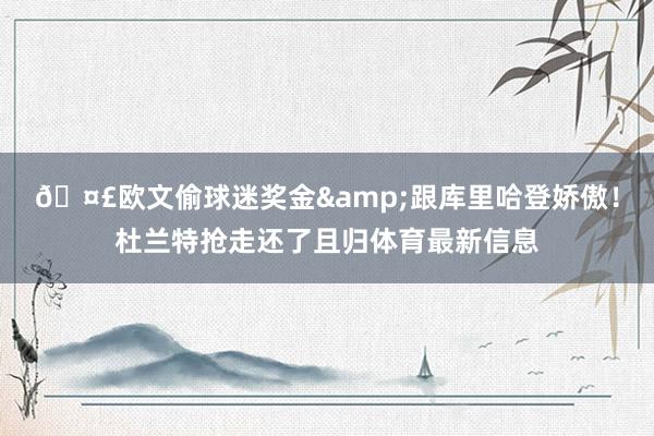 🤣欧文偷球迷奖金&跟库里哈登娇傲！杜兰特抢走还了且归体育最新信息
