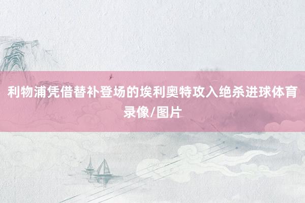 利物浦凭借替补登场的埃利奥特攻入绝杀进球体育录像/图片