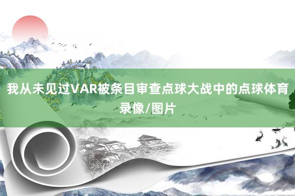我从未见过VAR被条目审查点球大战中的点球体育录像/图片