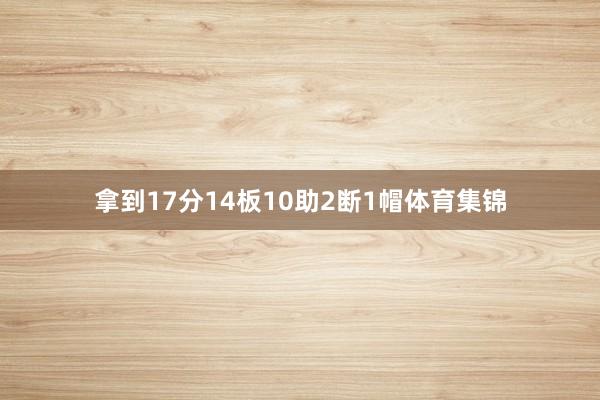 拿到17分14板10助2断1帽体育集锦