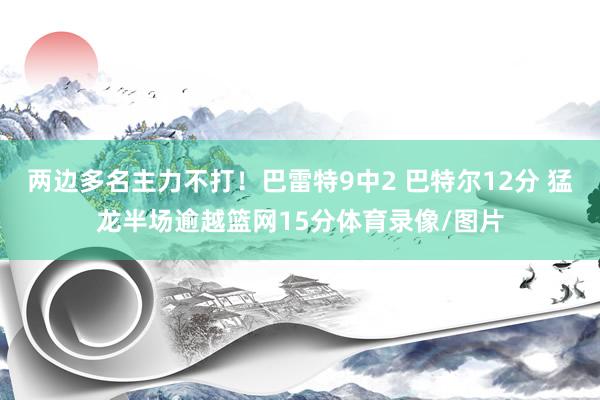 两边多名主力不打！巴雷特9中2 巴特尔12分 猛龙半场逾越篮网15分体育录像/图片