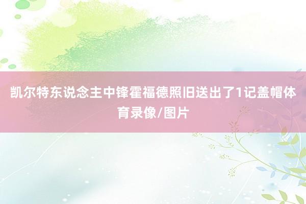 凯尔特东说念主中锋霍福德照旧送出了1记盖帽体育录像/图片