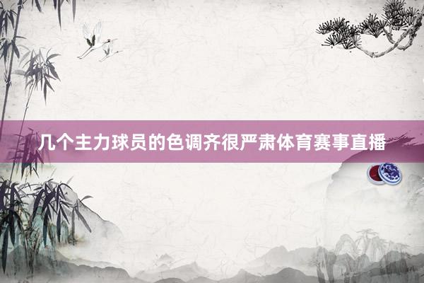几个主力球员的色调齐很严肃体育赛事直播