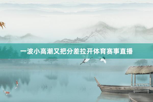 一波小高潮又把分差拉开体育赛事直播