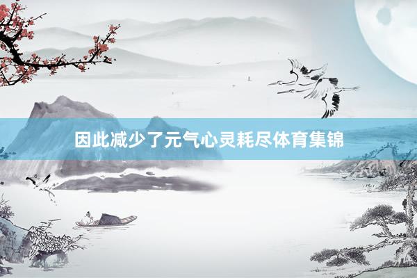 因此减少了元气心灵耗尽体育集锦