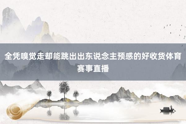 全凭嗅觉走却能跳出出东说念主预感的好收货体育赛事直播
