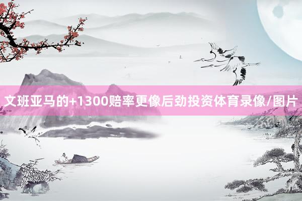 文班亚马的+1300赔率更像后劲投资体育录像/图片