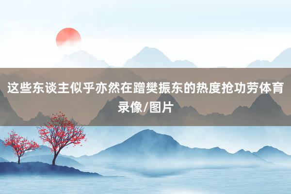这些东谈主似乎亦然在蹭樊振东的热度抢功劳体育录像/图片